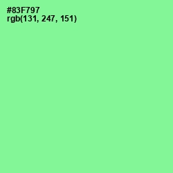 #83F797 - Mint Green Color Image