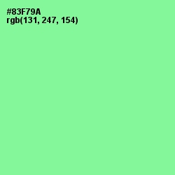 #83F79A - Mint Green Color Image