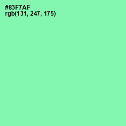 #83F7AF - Algae Green Color Image