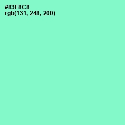 #83F8C8 - Riptide Color Image