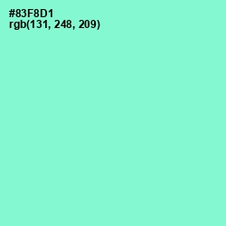 #83F8D1 - Riptide Color Image
