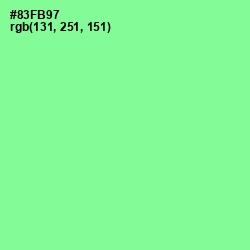 #83FB97 - Mint Green Color Image