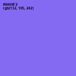 #8469F2 - Medium Purple Color Image