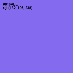 #846AEE - Medium Purple Color Image