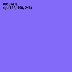 #846AF8 - Medium Purple Color Image