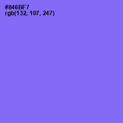 #846BF7 - Medium Purple Color Image