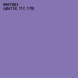 #8475B3 - Purple Mountain's Majesty Color Image