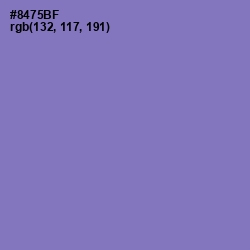 #8475BF - Purple Mountain's Majesty Color Image