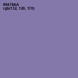 #8478AA - Purple Mountain's Majesty Color Image