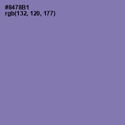 #8478B1 - Purple Mountain's Majesty Color Image