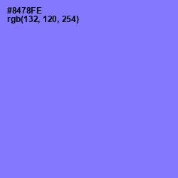 #8478FE - Medium Purple Color Image