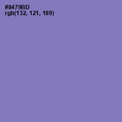 #8479BD - Purple Mountain's Majesty Color Image