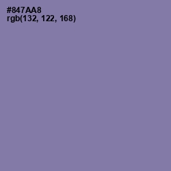 #847AA8 - Lavender Purple Color Image