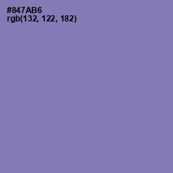 #847AB6 - Lavender Purple Color Image