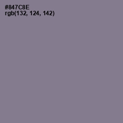 #847C8E - Mountbatten Pink Color Image