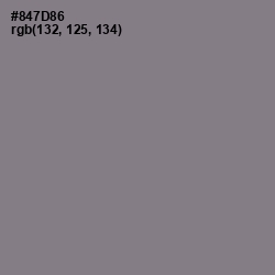 #847D86 - Mountbatten Pink Color Image