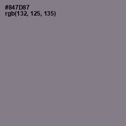 #847D87 - Mountbatten Pink Color Image
