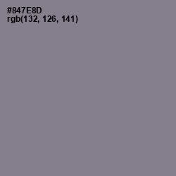 #847E8D - Mountbatten Pink Color Image