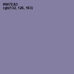 #847EA3 - Lavender Purple Color Image