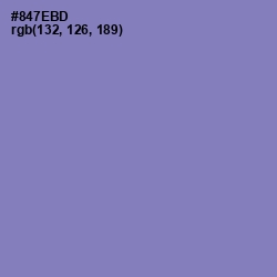 #847EBD - Lavender Purple Color Image
