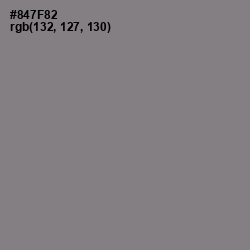 #847F82 - Mountbatten Pink Color Image