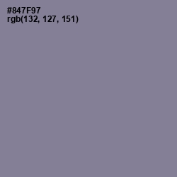 #847F97 - Mountbatten Pink Color Image