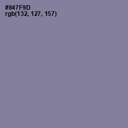 #847F9D - Mountbatten Pink Color Image