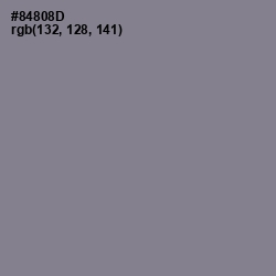 #84808D - Suva Gray Color Image