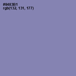 #8483B1 - Manatee Color Image