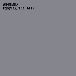 #84858D - Suva Gray Color Image