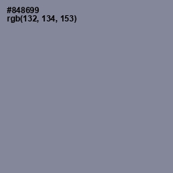 #848699 - Oslo Gray Color Image
