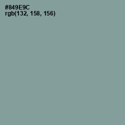 #849E9C - Regent Gray Color Image