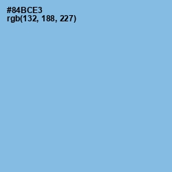 #84BCE3 - Jordy Blue Color Image