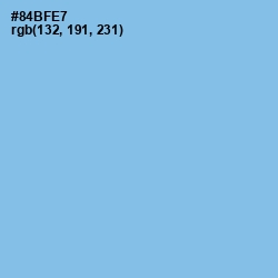 #84BFE7 - Jordy Blue Color Image