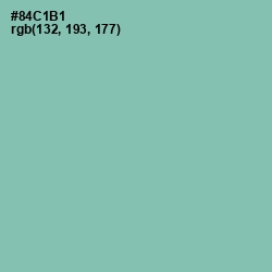 #84C1B1 - Shadow Green Color Image