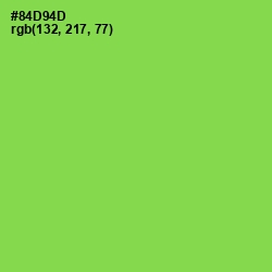 #84D94D - Conifer Color Image
