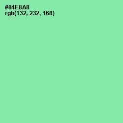#84E8A8 - Algae Green Color Image