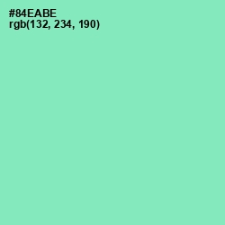 #84EABE - Algae Green Color Image