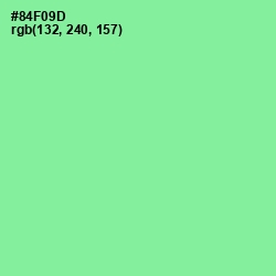 #84F09D - Mint Green Color Image