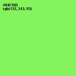 #84F35D - Conifer Color Image