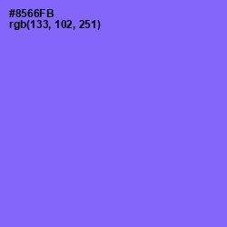 #8566FB - Medium Purple Color Image