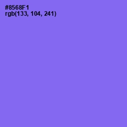 #8568F1 - Medium Purple Color Image