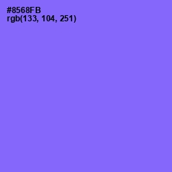 #8568FB - Medium Purple Color Image