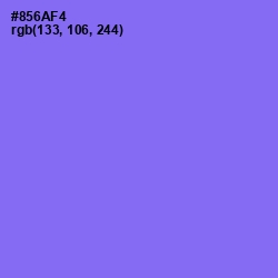 #856AF4 - Medium Purple Color Image