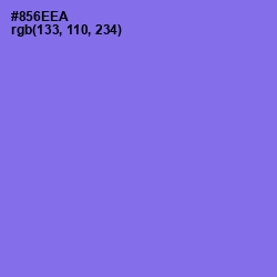 #856EEA - Medium Purple Color Image