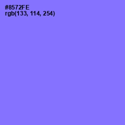 #8572FE - Medium Purple Color Image