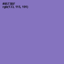 #8573BF - Purple Mountain's Majesty Color Image