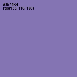 #8574B4 - Purple Mountain's Majesty Color Image