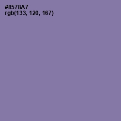 #8578A7 - Purple Mountain's Majesty Color Image