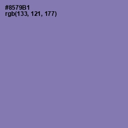 #8579B1 - Purple Mountain's Majesty Color Image